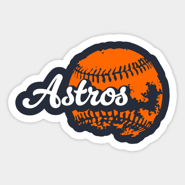 Astros Baseball Sticker by Throwzack